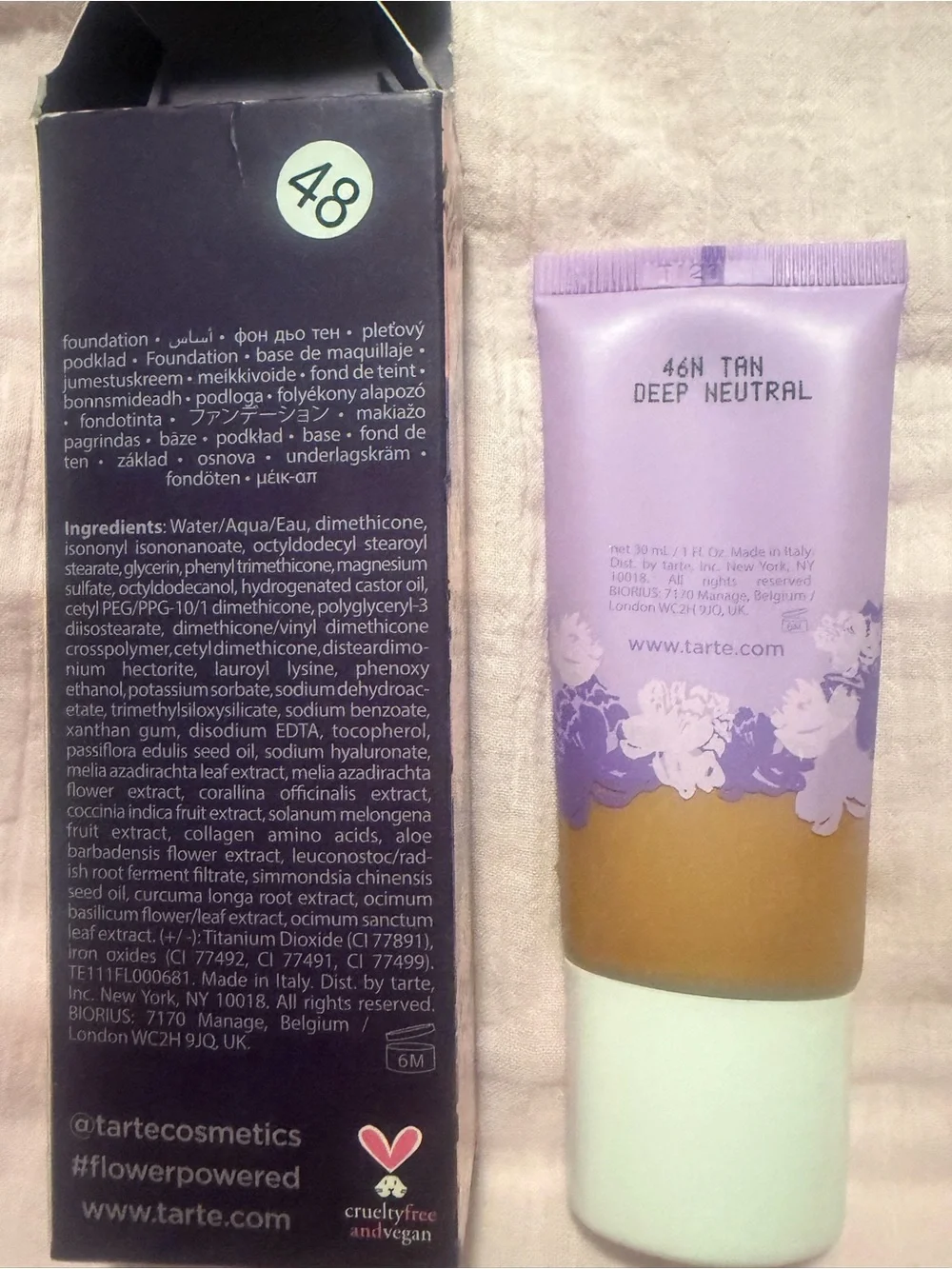 Tarte Maracuja Tinted Hydrator 46N Tan Deep Neutral Vegan Tinted Moisturizer